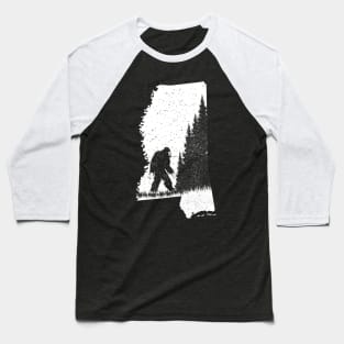 Mississippi Bigfoot Baseball T-Shirt